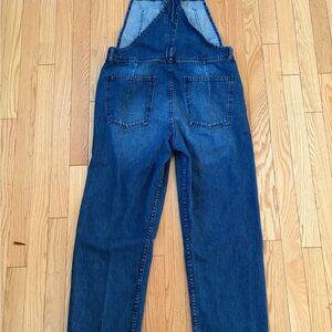 We The Free Dark Blue Relaxed Overall Jeans